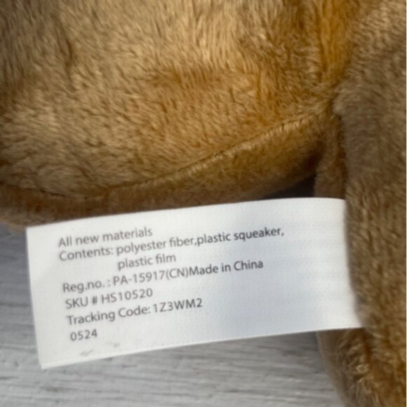 HugSmart Fuzzy Friendz Dog Toy With Squeaker Festive Design Holiday - Picture 4 of 11